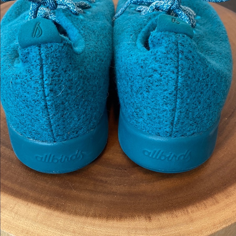 Allbirds Teal Blue Sneakers Minimalist Design - Picture 3 of 7